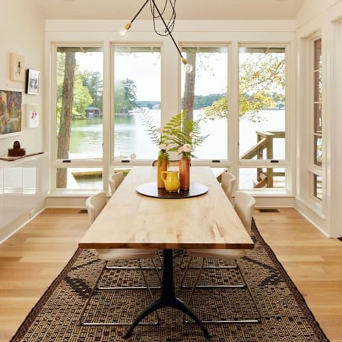 Legacy Base | Live Edge | Pedestal Dining | Modern Dining | Dining Table in Tables by Alabama Sawyer