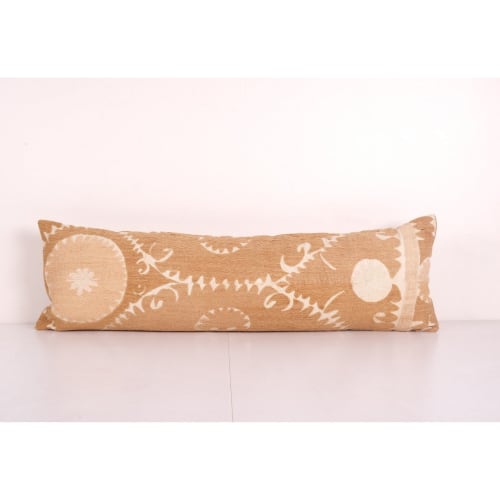 Suzani Lumbar Cushion Cover, Tribal House Decor- Handmade Em | Pillows by Vintage Pillows Store