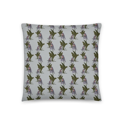 Orchid no.12 Throw Pillow | Pillows by Odd Duck Press