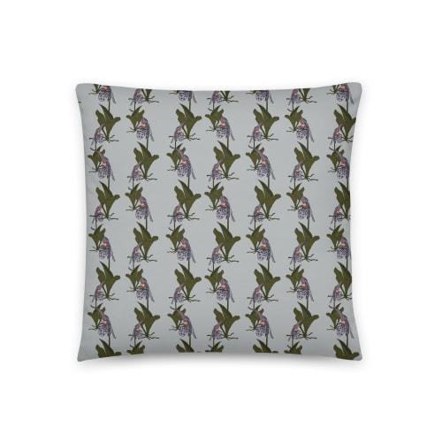 Orchid no.12 Throw Pillow | Pillows by Odd Duck Press