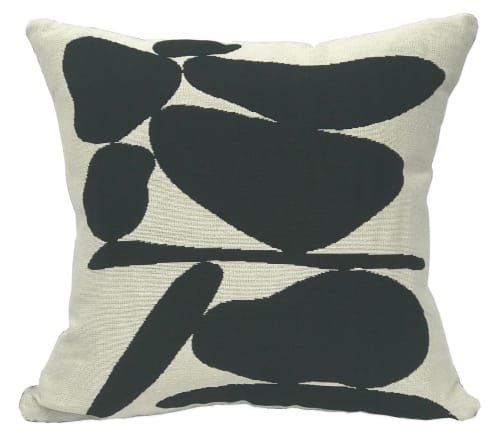 Ebb & Flow Woven Pillow - Cairn | Paintings by Claudia Pearson