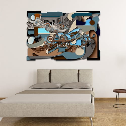 Light Blue Oddity | Decorative Objects by Unlimited Art Project