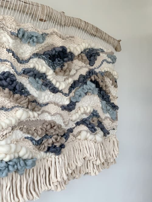 Blue woven wall online hanging