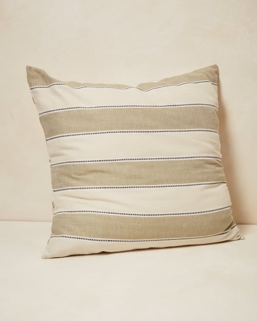 Stripes Euro Sham - Sage | Pillow in Pillows by MINNA