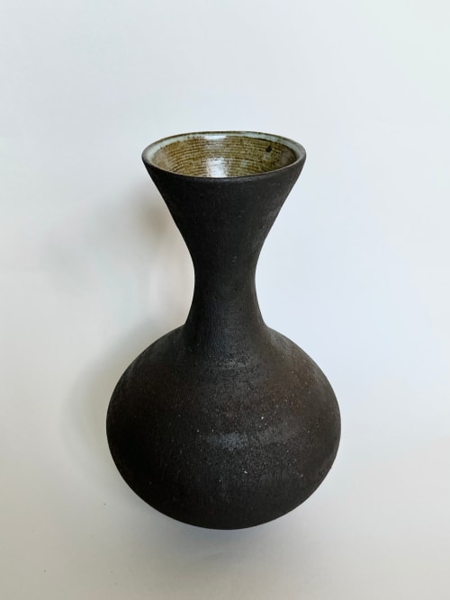 Black clay vessel No. 16 | Vase in Vases & Vessels by Dana Chieco