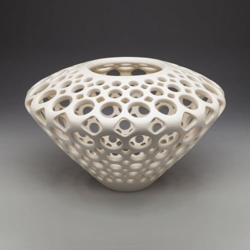 Diamond Lace Vessel | Ornament in Decorative Objects by Lynne Meade