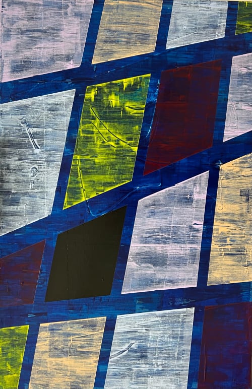 Babel in Deep Blue | Mixed Media in Paintings by The Art Of Gary Gore