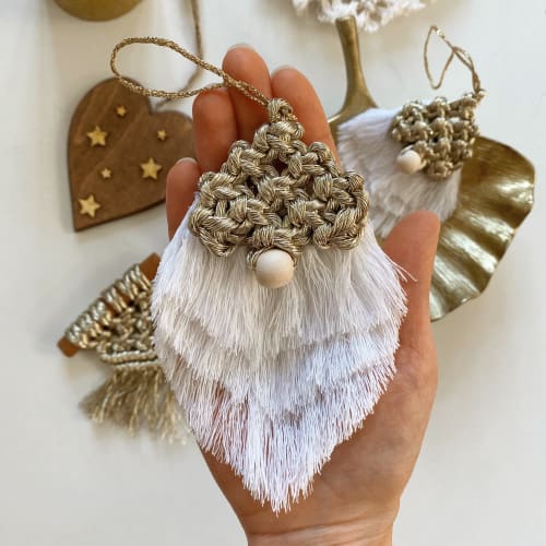 Macrame Gnome for Christmas Tree | Wall Hangings by Got A Knot