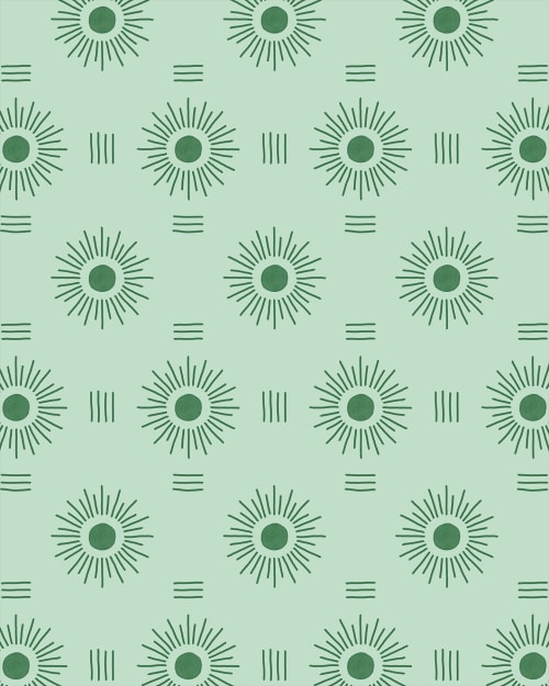 Sun Rays Contact Paper - Mint, multiple options | Wallpaper by Samantha Santana Wallpaper & Home