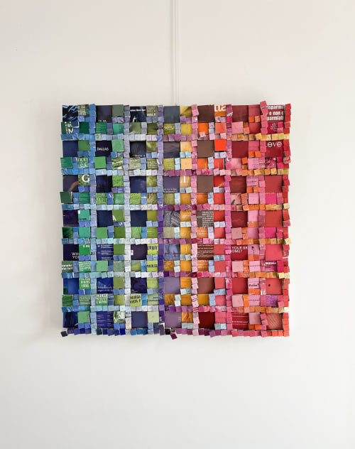 Infoxicated Identity #4 | Collage in Paintings by Paola Bazz