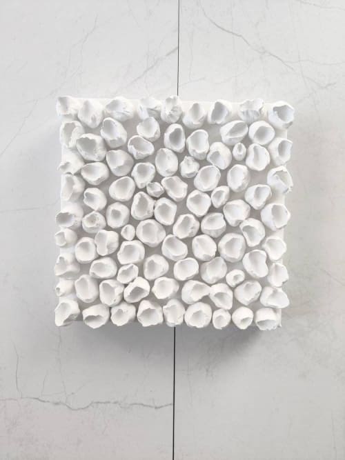 "Pure white #3" | Wall Sculpture in Wall Hangings by Art By Natasha Kanevski