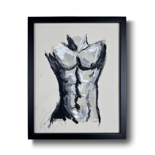 Torso of Andres | Mixed Media in Paintings by John Velo Studio