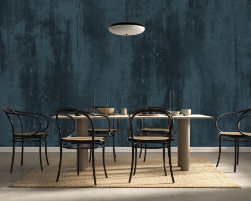 Venetian Blue - Luxe Textures Luxury Wallpaper Mural | Wall Treatments by ELLE WALLS