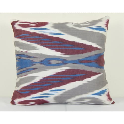 Ikat Pillow Cover, Colorful Handmade Decorative Throw Pillow | Pillows by Vintage Pillows Store