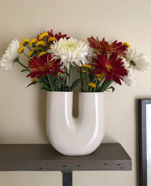 Ceramic Vase | Letter U | Vases & Vessels by Studio Patenaude