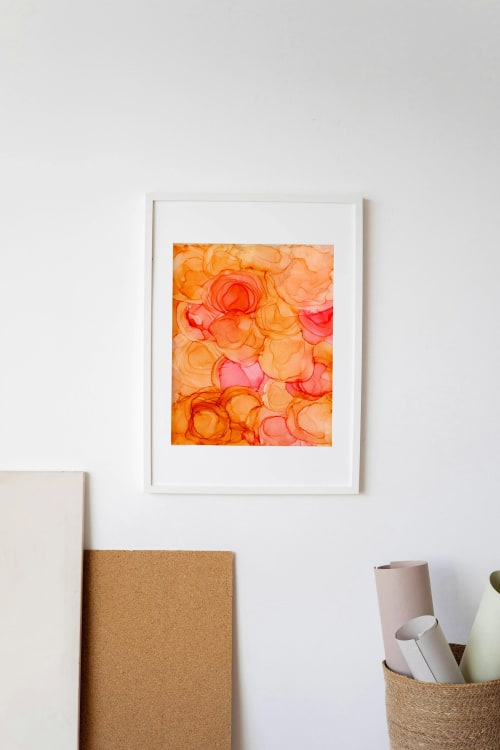 blooming + growing | abstract original art | Mixed Media in Paintings by Megan Spindler