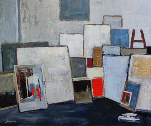 Workshop XI / Atelier XI | Oil And Acrylic Painting in Paintings by Sophie DUMONT