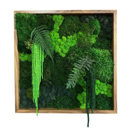 SquareForgotten Forest | Decorative Frame in Decorative Objects by Moss Art Installations