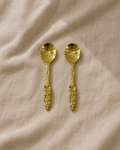 Glyph Petite Serving Spoons | Utensils by Raíz Studio