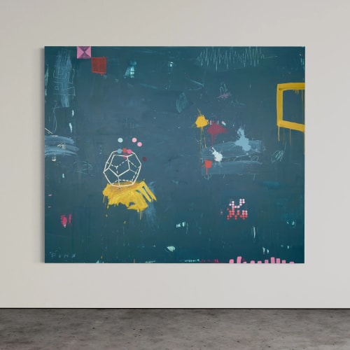 Math & The Cosmos | Oil And Acrylic Painting in Paintings by Sarah Finucane
