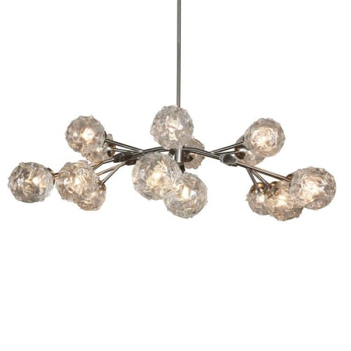 Alan Mizrahi SJ2076 Aurora II Glass Globe Chandelier | Chandeliers by Alan Mizrahi Lighting Design