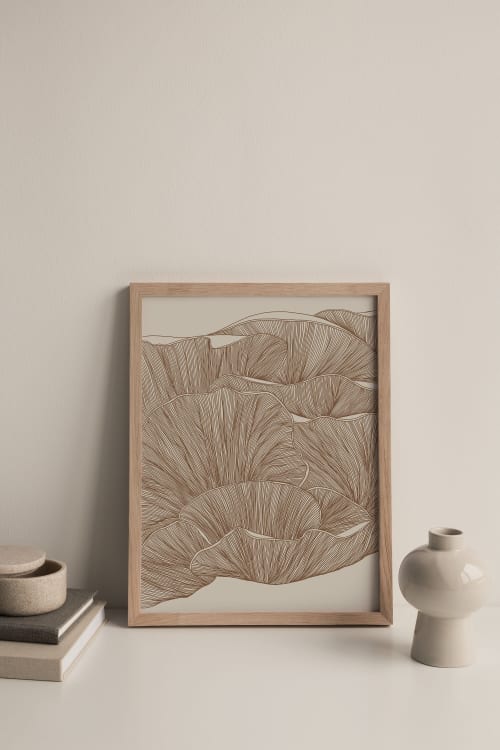 Minimalist Line Art Print, Abstract Line Drawing | Wall Hangings by Carissa Tanton