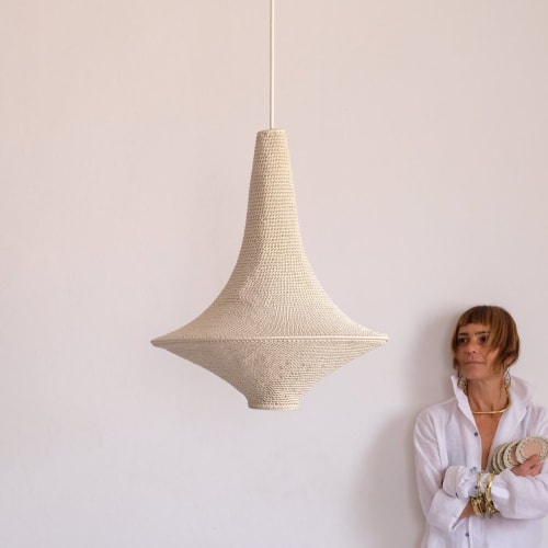 Wahad Crochet Pendant Lamp - Large | Pendants by Hamimi