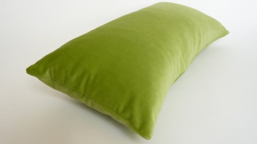 apple green velvet pillow case // green velvet cushion case | Pillows by velvet + linen