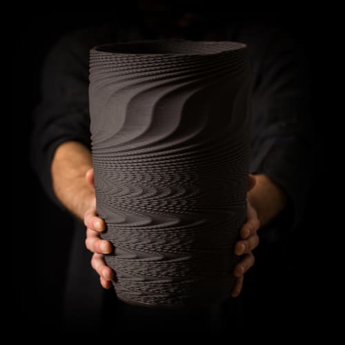 Wave - 0 0 0 1 | Vase in Vases & Vessels by BinaryCeramics