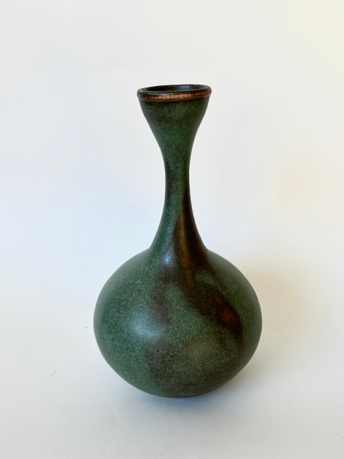 Green tulip bottleneck No. 53 | Vases & Vessels by Dana Chieco