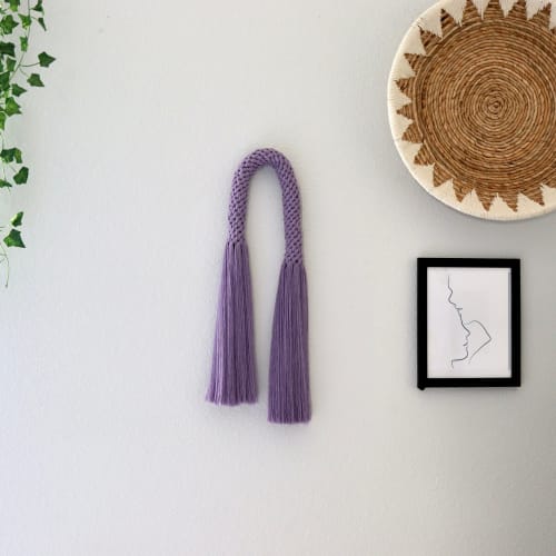 Woven Rope Arch- Aarya in Lavender | Macrame Wall Hanging in Wall Hangings by YASHI DESIGNS by Bharti Trivedi | Milpitas in Milpitas