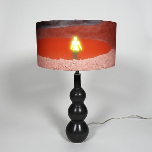 Ceramic Lamp - Magma Shade | Table Lamp in Lamps by Wretched Flowers