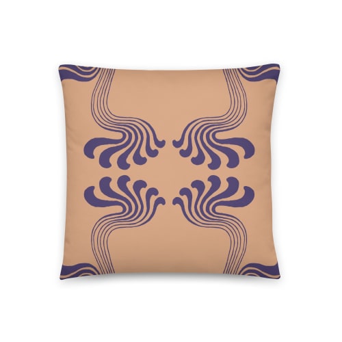 Art Nouveau Paisley no.2 Throw Pillow | Pillows by Odd Duck Press