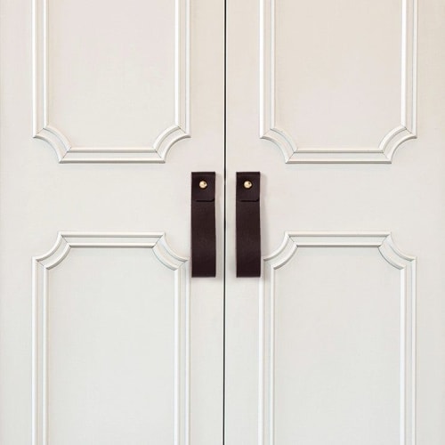 Medium Leather Pull [Round End] | Hardware by Keyaiira | leather + fiber | Artist Studio in Santa Rosa