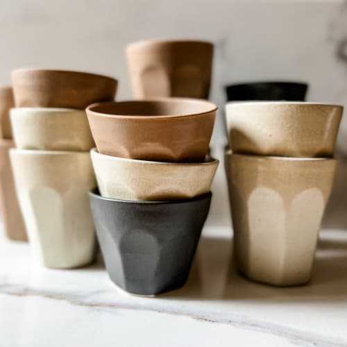 Daily Ritual Fluted Tumbler Tall - Valley of the Moon Collec | Drinkware by Ritual Ceramics Studio
