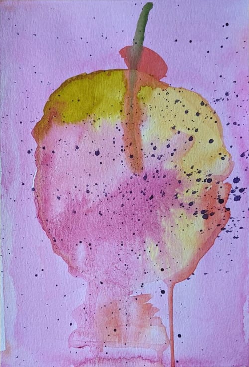 Ice Cream Sundae - Original Watercolor | Watercolor Painting in Paintings by Rita Winkler - My Art, My Shop -by Rita ... Where Every Stroke Speaks of Joy and Inclusion