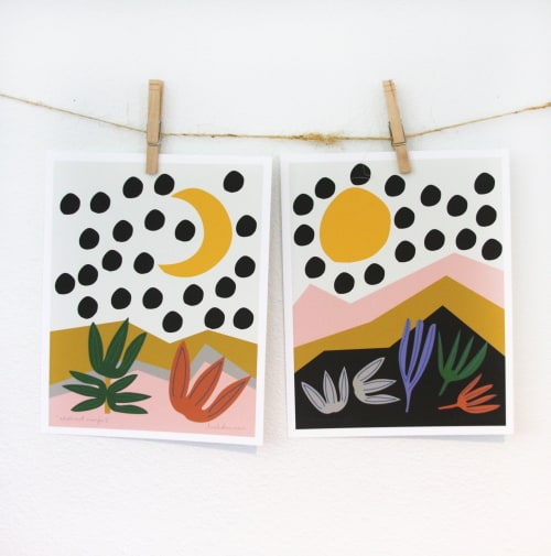 Abstract Marfa Print Set | Prints by Leah Duncan