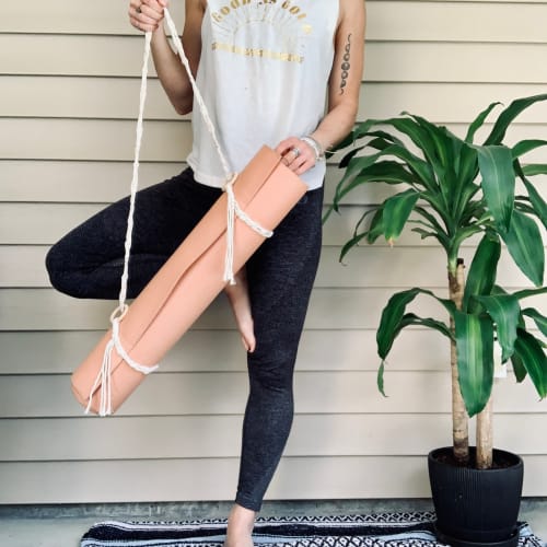 Macrame Yoga Mat Strap | Storage by Rosie the Wanderer