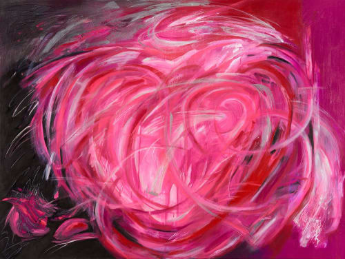 Bold As Love | Oil And Acrylic Painting in Paintings by Eugenie Diserio