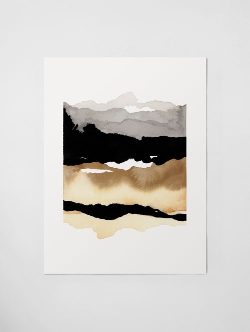 "Mountains & Valleys" Art Print | Prints in Paintings by Kim Knoll Art
