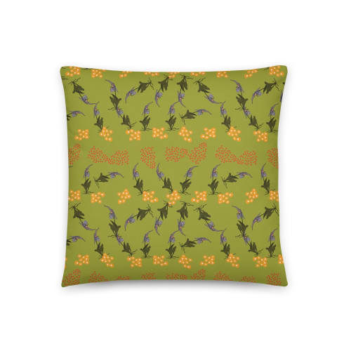 Orchid no.7 Throw Pillow | Pillows by Odd Duck Press