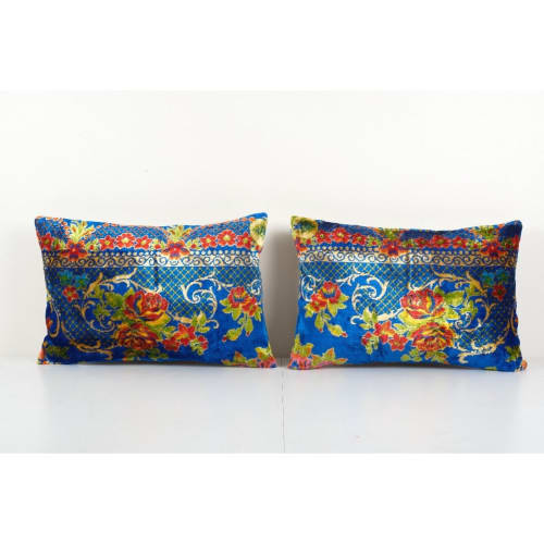 Bohemian Velvet Matching Pillow Case, Velvet Vintage Textile | Pillows by Vintage Pillows Store