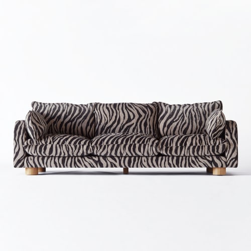 Miles Sofa Zebra | Work by District Loom