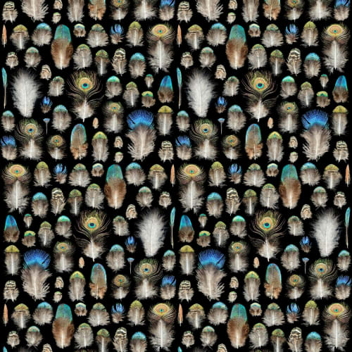 Proud As A Peacock | Wallpaper in Wall Treatments by Wallcovetings by Brenda Houston