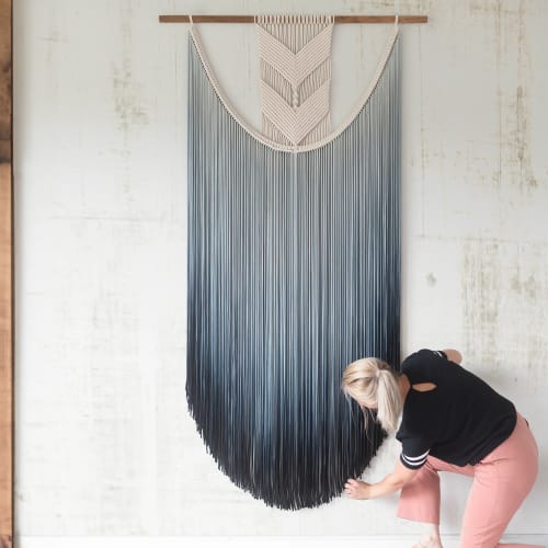 Tall Vertical Wall Hanging - LAUREN | Wall Hangings by Rianne Aarts