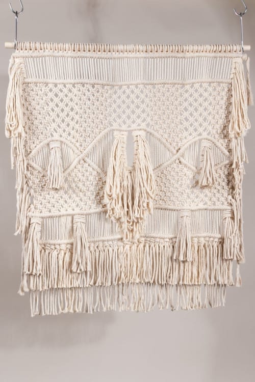 Large Tassel Wall Hanging | Macrame Wall Hanging in Wall Hangings by Modern Macramé by Emily Katz