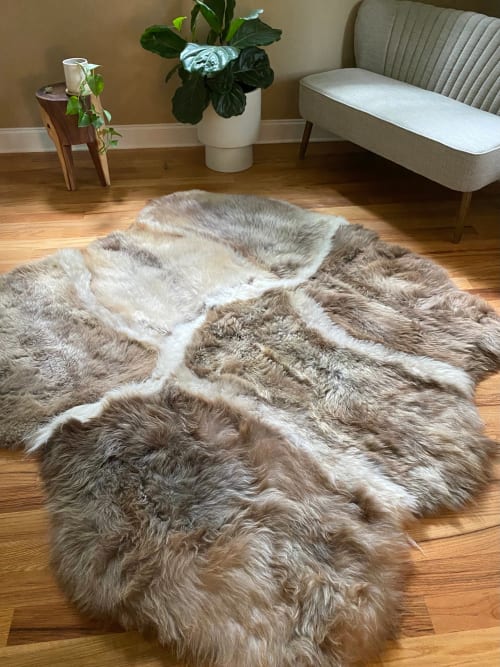 Sacred Spaces Collection: Asymmetrical Stripes | Area Rug in Rugs by East Perry