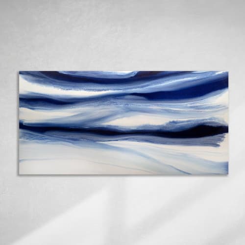 Denim Blues I | Oil And Acrylic Painting in Paintings by Teodora Guererra Fine Art