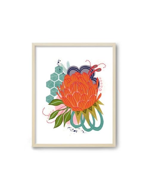 Orange Bloom - Modern Botanicals | Prints by Birdsong Prints