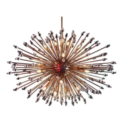 KA1844 Large Brass Sputnik | Chandeliers by Alan M